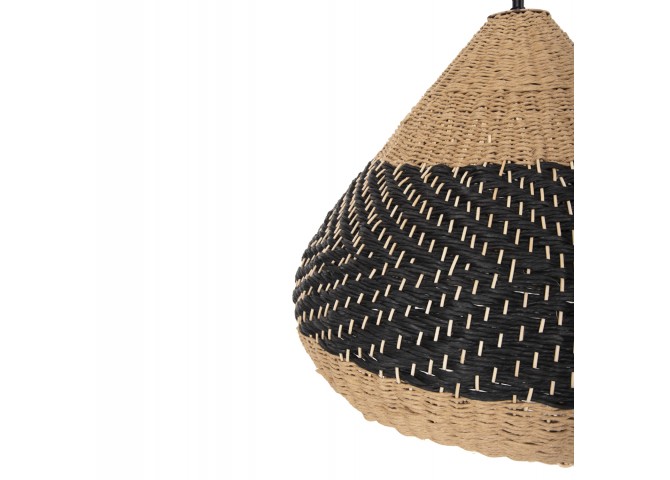 ΦΩΤΙΣΤΙΚΟ ΟΡΟΦΗΣ ΚΡΕΜΑΣΤΟ HM4354 ΦΥΣΙΚΟ RAΤΤΑΝ-PAPER ROPE-ΦΥΣΙΚΟ&ΜΑΥΡΟ Φ55,5x43Υεκ.