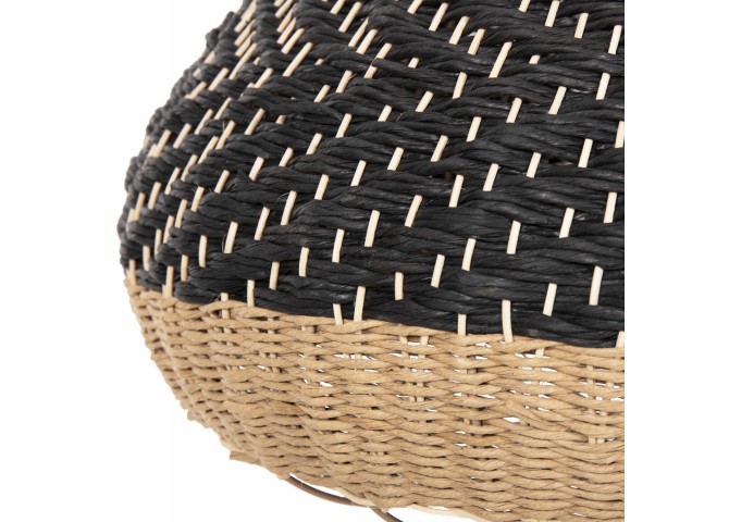 ΦΩΤΙΣΤΙΚΟ ΟΡΟΦΗΣ ΚΡΕΜΑΣΤΟ HM4354 ΦΥΣΙΚΟ RAΤΤΑΝ-PAPER ROPE-ΦΥΣΙΚΟ&ΜΑΥΡΟ Φ55,5x43Υεκ.