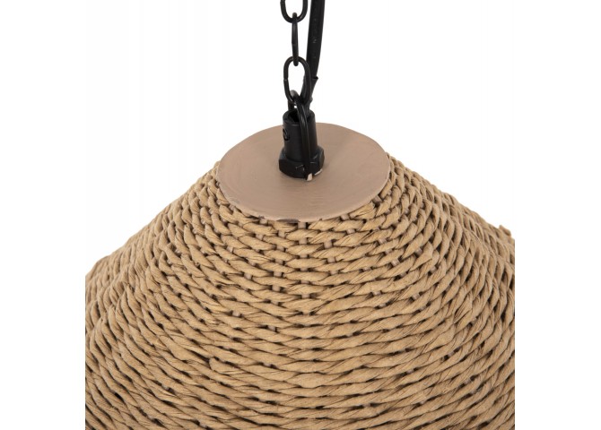 ΦΩΤΙΣΤΙΚΟ ΟΡΟΦΗΣ ΚΡΕΜΑΣΤΟ HM4354 ΦΥΣΙΚΟ RAΤΤΑΝ-PAPER ROPE-ΦΥΣΙΚΟ&ΜΑΥΡΟ Φ55,5x43Υεκ.