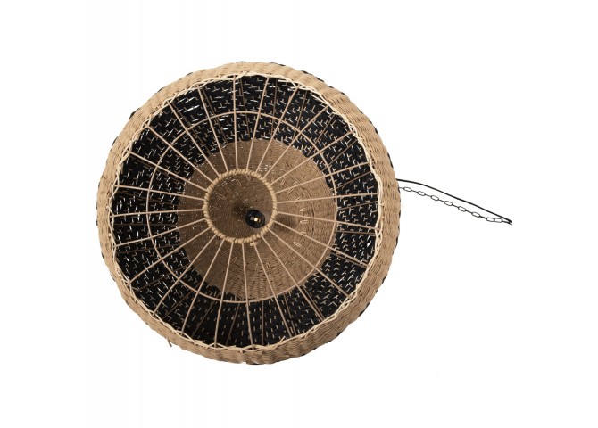 ΦΩΤΙΣΤΙΚΟ ΟΡΟΦΗΣ ΚΡΕΜΑΣΤΟ HM4354 ΦΥΣΙΚΟ RAΤΤΑΝ-PAPER ROPE-ΦΥΣΙΚΟ&ΜΑΥΡΟ Φ55,5x43Υεκ.
