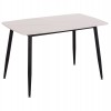 ΤΡΑΠΕΖΙ RAVEN HM9854.01 ΚΕΡΑΜΙΚΟ TOP ΛΕΥΚΟ ΜΑΡΜΑΡΟ-ΜΑΥΡΟ ΜΕΤΑΛΛΟ 117,5x67,5x76Υεκ.
