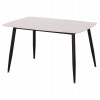 ΤΡΑΠΕΖΙ RAVEN HM9854.01 ΚΕΡΑΜΙΚΟ TOP ΛΕΥΚΟ ΜΑΡΜΑΡΟ-ΜΑΥΡΟ ΜΕΤΑΛΛΟ 117,5x67,5x76Υεκ.