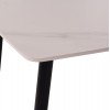 ΤΡΑΠΕΖΙ RAVEN HM9854.01 ΚΕΡΑΜΙΚΟ TOP ΛΕΥΚΟ ΜΑΡΜΑΡΟ-ΜΑΥΡΟ ΜΕΤΑΛΛΟ 117,5x67,5x76Υεκ.