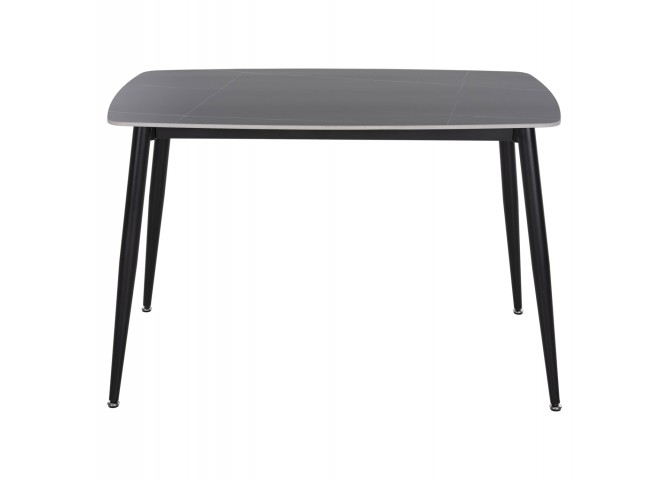 ΤΡΑΠΕΖΙ RAVEN HM9854.02 ΚΕΡΑΜΙΚΟ TOP ΜΑΥΡΟ ΜΑΡΜΑΡΟ-ΜΑΥΡΟ ΜΕΤΑΛΛΟ 117,5x67,5x76Υεκ.