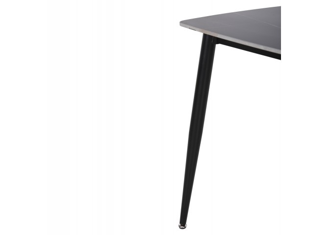 ΤΡΑΠΕΖΙ RAVEN HM9854.02 ΚΕΡΑΜΙΚΟ TOP ΜΑΥΡΟ ΜΑΡΜΑΡΟ-ΜΑΥΡΟ ΜΕΤΑΛΛΟ 117,5x67,5x76Υεκ.