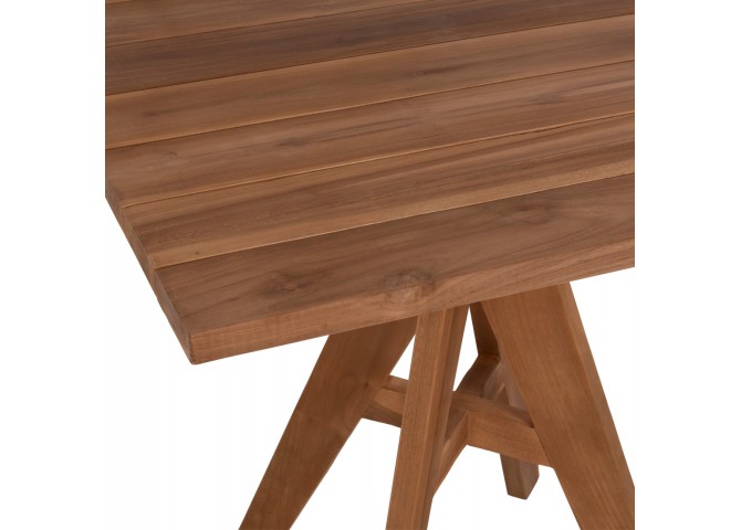 ΤΡΑΠΕΖΙ LEO HM9622.11 ΤΕΤΡΑΓΩΝΟ ΜΑΣΙΦ ΞΥΛΟ ΤΕΑΚ 80X80x75Υεκ.