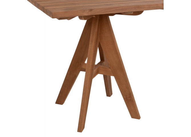 ΤΡΑΠΕΖΙ LEO HM9622.11 ΤΕΤΡΑΓΩΝΟ ΜΑΣΙΦ ΞΥΛΟ ΤΕΑΚ 80X80x75Υεκ.