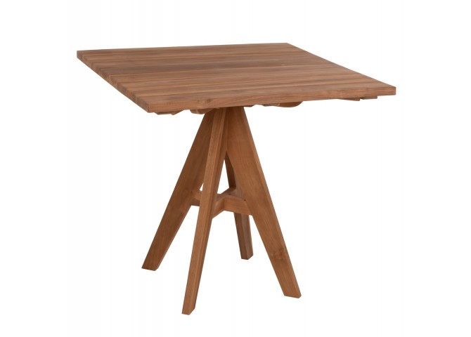 ΤΡΑΠΕΖΙ LEO HM9622.11 ΤΕΤΡΑΓΩΝΟ ΜΑΣΙΦ ΞΥΛΟ ΤΕΑΚ 80X80x75Υεκ.