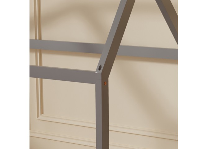 ΚΡΕΒΑΤΙ ΠΑΙΔΙΚΟ PEPE HM678.05 τ.MONTESSORI ΞΥΛΟ ΠΕΥΚΟ ΓΚΡΙ- 140x70εκ
