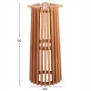 ΒΑΣΗ BAR STAND ΣΤΡΟΓΓΥΛΗ FRANTZ HM9857.11 MINDI ΞΥΛΟ ΣΕ ΦΥΣΙΚΟ Φ40x90Υεκ.