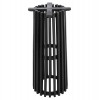 ΒΑΣΗ BAR STAND ΣΤΡΟΓΓΥΛΗ FRANTZ HM9857.12 MINDI ΞΥΛΟ ΣΕ ΜΑΥΡΟ Φ40x90Υεκ.