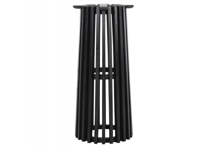 ΒΑΣΗ BAR STAND ΣΤΡΟΓΓΥΛΗ FRANTZ HM9857.12 MINDI ΞΥΛΟ ΣΕ ΜΑΥΡΟ Φ40x90Υεκ.