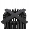 ΒΑΣΗ BAR STAND ΣΤΡΟΓΓΥΛΗ FRANTZ HM9857.12 MINDI ΞΥΛΟ ΣΕ ΜΑΥΡΟ Φ40x90Υεκ.