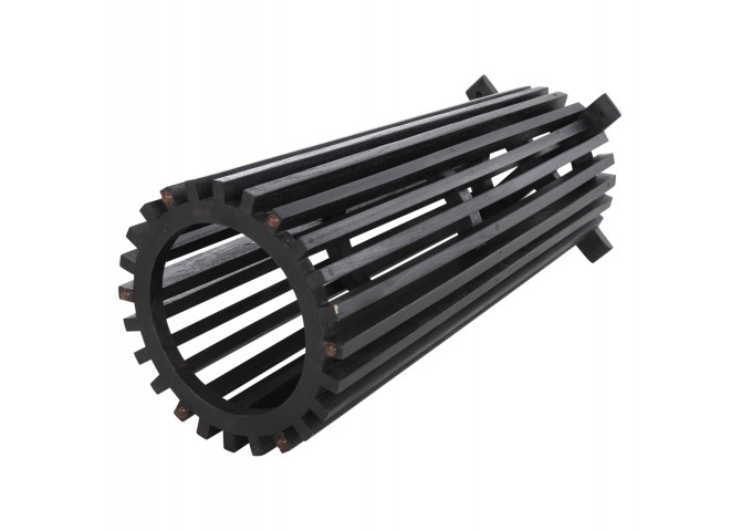 ΒΑΣΗ BAR STAND ΣΤΡΟΓΓΥΛΗ FRANTZ HM9857.12 MINDI ΞΥΛΟ ΣΕ ΜΑΥΡΟ Φ40x90Υεκ.