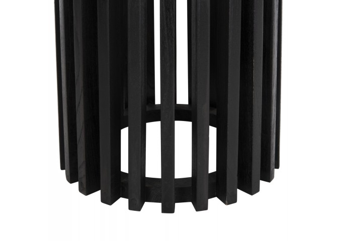 ΒΑΣΗ BAR STAND ΣΤΡΟΓΓΥΛΗ FRANTZ HM9857.12 MINDI ΞΥΛΟ ΣΕ ΜΑΥΡΟ Φ40x90Υεκ.