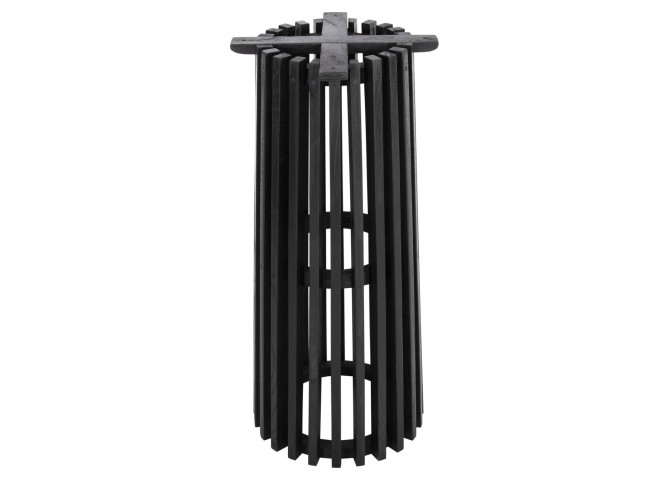 ΒΑΣΗ BAR STAND ΣΤΡΟΓΓΥΛΗ FRANTZ HM9857.12 MINDI ΞΥΛΟ ΣΕ ΜΑΥΡΟ Φ40x90Υεκ.