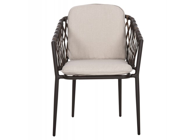 ΠΟΛΥΘΡΟΝΑ ΑΛΟΥΜΙΝΙΟΥ BOLLY HM6080 ΚΑΦΕ-ΣΥΝΘ.RATTAN ΚΑΦΕ-ΜΠΕΖ ΜΑΞΙΛΑΡΙΑ 58,5x67x86Υεκ