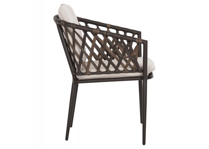 ΠΟΛΥΘΡΟΝΑ ΑΛΟΥΜΙΝΙΟΥ BOLLY HM6080 ΚΑΦΕ-ΣΥΝΘ.RATTAN ΚΑΦΕ-ΜΠΕΖ ΜΑΞΙΛΑΡΙΑ 58,5x67x86Υεκ