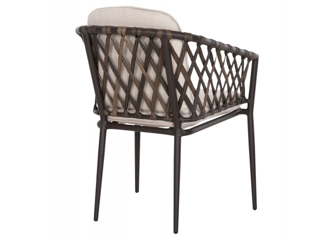 ΠΟΛΥΘΡΟΝΑ ΑΛΟΥΜΙΝΙΟΥ BOLLY HM6080 ΚΑΦΕ-ΣΥΝΘ.RATTAN ΚΑΦΕ-ΜΠΕΖ ΜΑΞΙΛΑΡΙΑ 58,5x67x86Υεκ