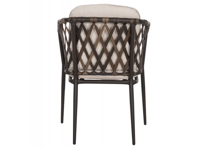 ΠΟΛΥΘΡΟΝΑ ΑΛΟΥΜΙΝΙΟΥ BOLLY HM6080 ΚΑΦΕ-ΣΥΝΘ.RATTAN ΚΑΦΕ-ΜΠΕΖ ΜΑΞΙΛΑΡΙΑ 58,5x67x86Υεκ