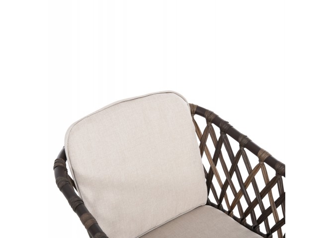 ΠΟΛΥΘΡΟΝΑ ΑΛΟΥΜΙΝΙΟΥ BOLLY HM6080 ΚΑΦΕ-ΣΥΝΘ.RATTAN ΚΑΦΕ-ΜΠΕΖ ΜΑΞΙΛΑΡΙΑ 58,5x67x86Υεκ