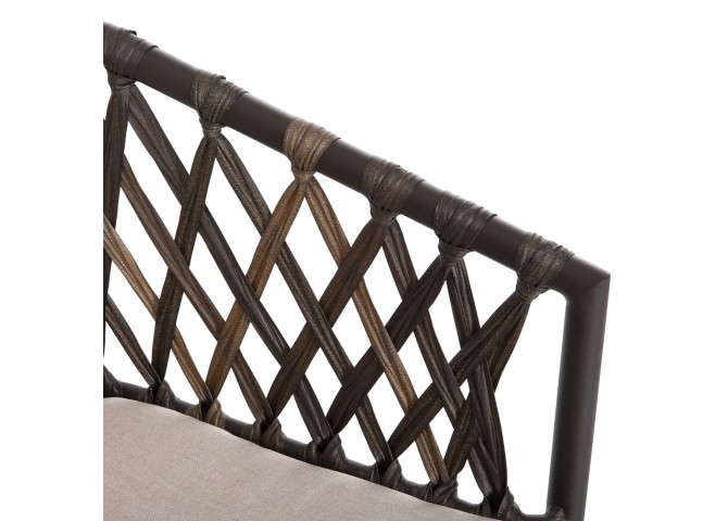 ΠΟΛΥΘΡΟΝΑ ΑΛΟΥΜΙΝΙΟΥ BOLLY HM6080 ΚΑΦΕ-ΣΥΝΘ.RATTAN ΚΑΦΕ-ΜΠΕΖ ΜΑΞΙΛΑΡΙΑ 58,5x67x86Υεκ