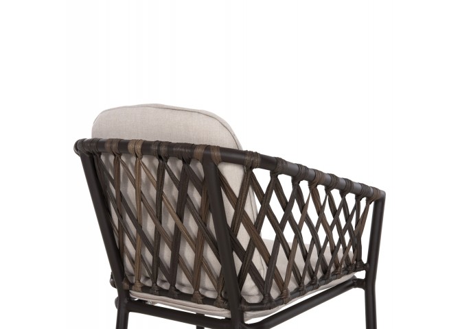 ΠΟΛΥΘΡΟΝΑ ΑΛΟΥΜΙΝΙΟΥ BOLLY HM6080 ΚΑΦΕ-ΣΥΝΘ.RATTAN ΚΑΦΕ-ΜΠΕΖ ΜΑΞΙΛΑΡΙΑ 58,5x67x86Υεκ