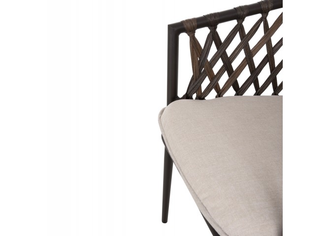 ΠΟΛΥΘΡΟΝΑ ΑΛΟΥΜΙΝΙΟΥ BOLLY HM6080 ΚΑΦΕ-ΣΥΝΘ.RATTAN ΚΑΦΕ-ΜΠΕΖ ΜΑΞΙΛΑΡΙΑ 58,5x67x86Υεκ