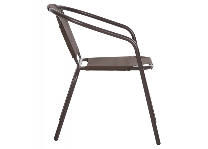 ΠΟΛΥΘΡΟΝΑ ΕΞ.ΧΩΡΟΥ LEDAN HM5977.02 ΜΕΤΑΛΛO & TEXTILENE ΚΑΦΕ 55x58x72Υεκ.
