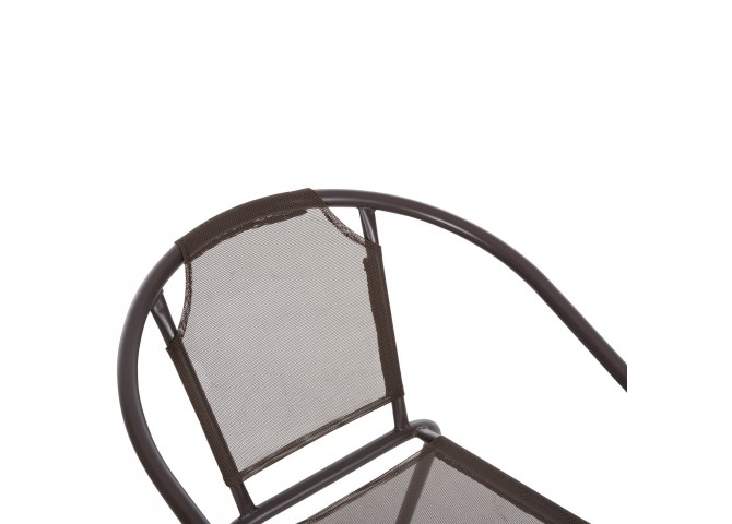 ΠΟΛΥΘΡΟΝΑ ΕΞ.ΧΩΡΟΥ LEDAN HM5977.02 ΜΕΤΑΛΛO & TEXTILENE ΚΑΦΕ 55x58x72Υεκ.