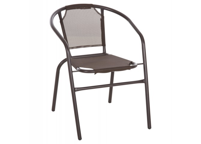 ΠΟΛΥΘΡΟΝΑ ΕΞ.ΧΩΡΟΥ LEDAN HM5977.02 ΜΕΤΑΛΛO & TEXTILENE ΚΑΦΕ 55x58x72Υεκ.
