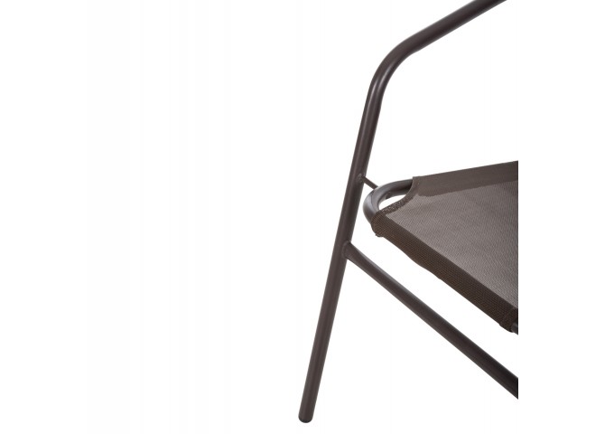 ΠΟΛΥΘΡΟΝΑ ΕΞ.ΧΩΡΟΥ LEDAN HM5977.02 ΜΕΤΑΛΛO & TEXTILENE ΚΑΦΕ 55x58x72Υεκ.