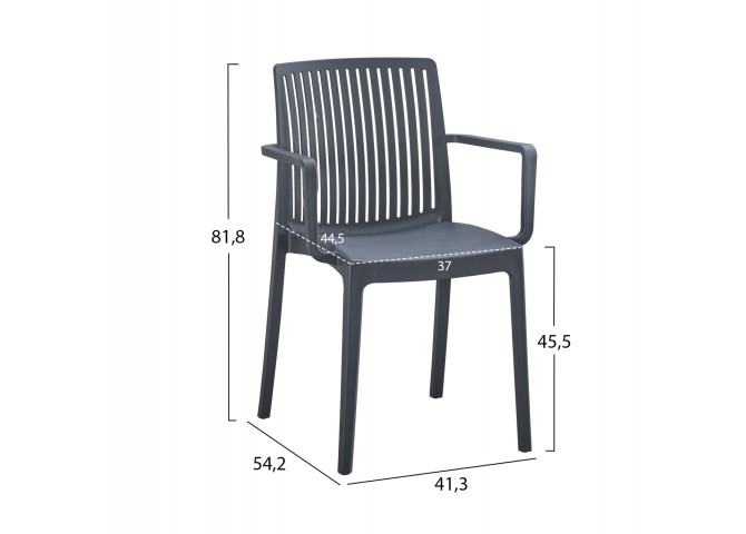 ΠΟΛΥΘΡΟΝΑ ΠΟΛΥΠΡΟΠΥΛΕΝΙΟΥ IDA HM6127.03 ΓΚΡΙ 41,3x54,2x81,8Υεκ.