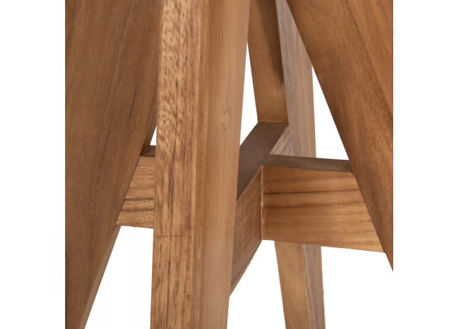 ΤΡΑΠΕΖΙ ΤΕΤΡΑΓΩΝΟ LEO HM9860.11 ΜΑΣΙΦ ΞΥΛΟ ΤΕΑΚ 60x60x75Υεκ.
