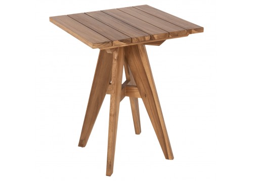 ΤΡΑΠΕΖΙ ΤΕΤΡΑΓΩΝΟ LEO HM9860.11 ΜΑΣΙΦ ΞΥΛΟ ΤΕΑΚ 60x60x75Υεκ.