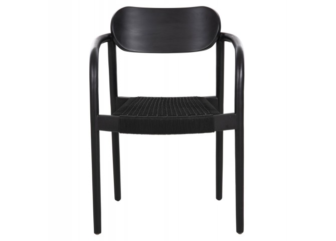 ΠΟΛΥΘΡΟΝΑ OSLO HM9636.12 ΞΥΛΟ TEAK ΜΑΥΡΟ & ΜΑΥΡΟ ΣΧΟΙΝΙ 55x54x80Yεκ.