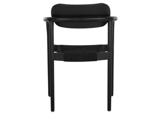 ΠΟΛΥΘΡΟΝΑ OSLO HM9636.12 ΞΥΛΟ TEAK ΜΑΥΡΟ & ΜΑΥΡΟ ΣΧΟΙΝΙ 55x54x80Yεκ.