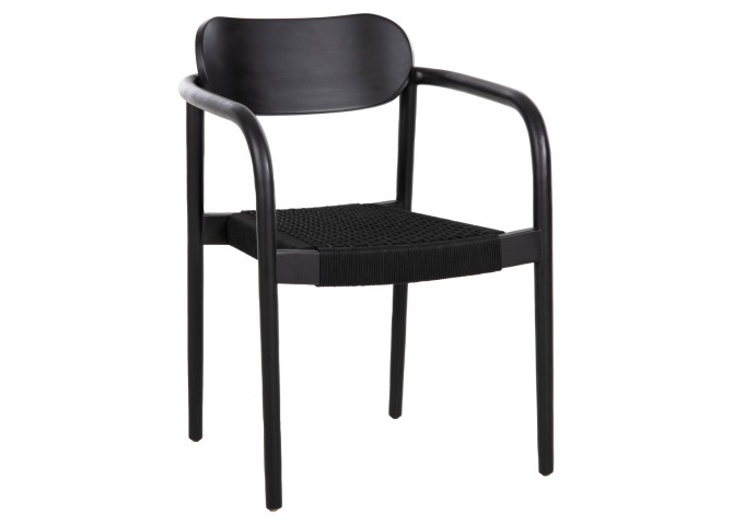 ΠΟΛΥΘΡΟΝΑ OSLO HM9636.12 ΞΥΛΟ TEAK ΜΑΥΡΟ & ΜΑΥΡΟ ΣΧΟΙΝΙ 55x54x80Yεκ.