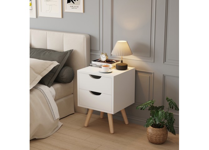 ΚΟΜΟΔΙΝΟ DINKL HM2472.03 ΜΕΛΑΜΙΝΗ-2 ΣΥΡΤΑΡΙΑ ΛΕΥΚΟ 29,7x29,7x45Υεκ
