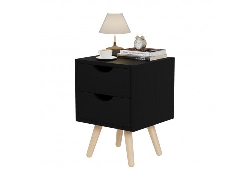 ΚΟΜΟΔΙΝΟ DINKL HM2472.02 ΜΕΛΑΜΙΝΗ-2 ΣΥΡΤΑΡΙΑ-WENGE 29,7x29,7x45Υεκ