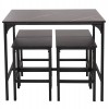 ΣΕΤ ΤΡΑΠΕΖΑΡΙΑ ΜΠΑΡ 5ΤΜΧ BOXY HM9882.13 ΜΑΥΡΟ ΜΕΤΑΛΛΟ-ΜΕΛΑΜΙΝΗ ΜΑΥΡΟ ΜΑΡΜΑΡΟ