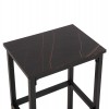 ΣΕΤ ΤΡΑΠΕΖΑΡΙΑ ΜΠΑΡ 5ΤΜΧ BOXY HM9882.13 ΜΑΥΡΟ ΜΕΤΑΛΛΟ-ΜΕΛΑΜΙΝΗ ΜΑΥΡΟ ΜΑΡΜΑΡΟ