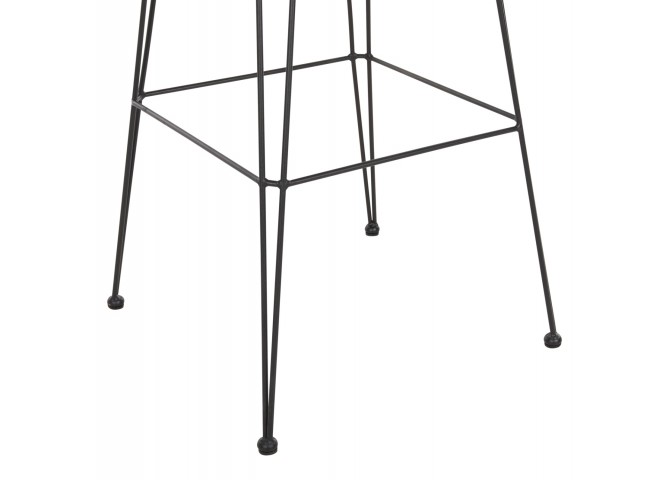 ΣΚΑΜΠΟ ΜΠΑΡ ΕΞ.ΧΩΡΟΥ ALLEGRA HM5452.11 ΜΕΤΑΛΛΟ&ΜΑΞΙΛΑΡΙ ΜΑΥΡΟ-ΜΠΕΖ WICKER 52x51x103Y εκ