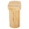 ΚΟΝΣΟΛΑ ΟΒΑΛ GATSBY HM9871 ΦΥΣΙΚΟ RATTAN ΣΕ ΦΥΣΙΚΟ ΧΡΩΜΑ 110x45x74,5Υεκ.
