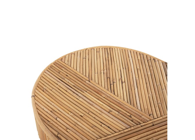 ΚΟΝΣΟΛΑ ΟΒΑΛ GATSBY HM9871 ΦΥΣΙΚΟ RATTAN ΣΕ ΦΥΣΙΚΟ ΧΡΩΜΑ 110x45x74,5Υεκ.