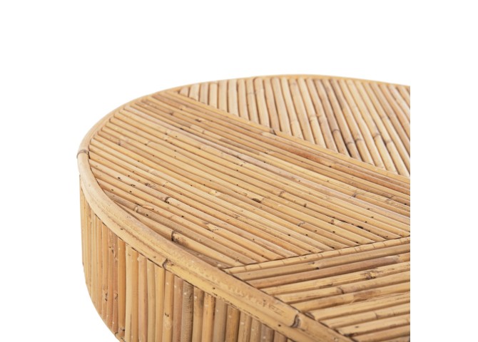 ΚΟΝΣΟΛΑ ΟΒΑΛ GATSBY HM9871 ΦΥΣΙΚΟ RATTAN ΣΕ ΦΥΣΙΚΟ ΧΡΩΜΑ 110x45x74,5Υεκ.