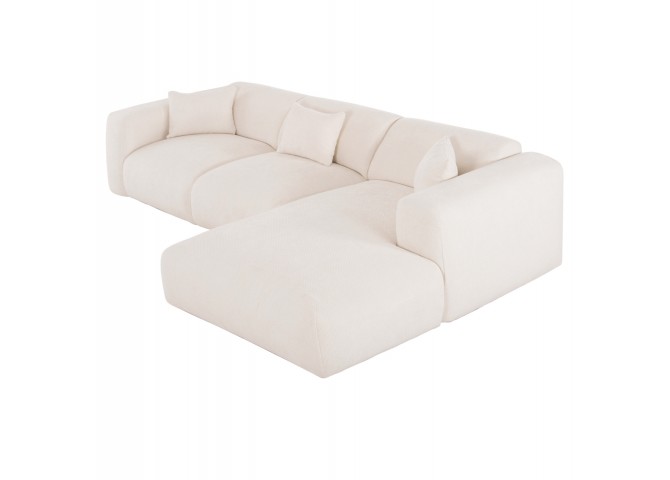 ΚΑΝΑΠΕΣ ΓΩΝΙΑ BRICKEN HM3275.02R ΕΚΡΟΥ ΥΦΑΣΜΑ 110-282x98-160x72Υεκ.