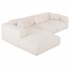 ΚΑΝΑΠΕΣ ΓΩΝΙΑ (ΑΡΙΣΤΕΡΗ) BRICKEN HM3275.02L ΕΚΡΟΥ ΥΦΑΣΜΑ 110-282x98-160x72Υεκ.