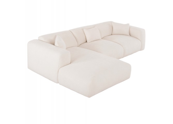 ΚΑΝΑΠΕΣ ΓΩΝΙΑ (ΑΡΙΣΤΕΡΗ) BRICKEN HM3275.02L ΕΚΡΟΥ ΥΦΑΣΜΑ 110-282x98-160x72Υεκ.