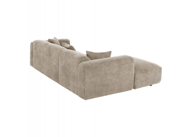ΚΑΝΑΠΕΣ ΓΩΝΙΑ (ΑΡΙΣΤΕΡΗ) BRICKEN HM3275.01L ΜΠΕΖ ΥΦΑΣΜΑ 110-282x98-160x72Υεκ.